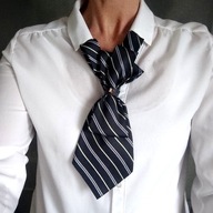 Ozdobny krawat damski do koszuli