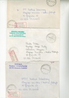 "R"Miasteczko Krajeńskie- koperty polecone różne erki