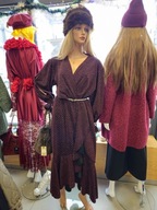 Sukienka wieczorowa bordowa blink blink Plus Size Italy !!!