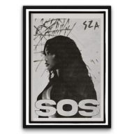 Plakat z ramą 50x70cm SZA Muzyczna Inspiracja Art Pop |Pomysł na Prezent