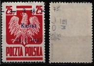 KALISZ 356 BŁĄD B11 zn. 75 W.III Gwarancja i opis bez podlepki MNH **