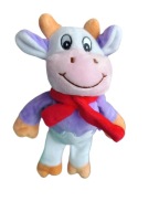 Maskotka fioletowa krowa KRÓWKA MILKA 25cm