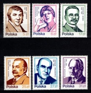 Polska / Fi. 2708-2713 ( Wybitni Polacy ) czyste