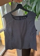 Lniana bluzka damska w groszki Joann Clair 42/44 XL XXL