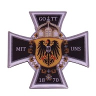 Odznaka Niemiecka Gott Mit Uns Cesarstwo Niemieckie Prusy 1870