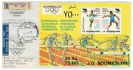 Somalia 1987 FDC Znaczki Blok 23 sport igrzyska olimpijskie Olimpiada obieg