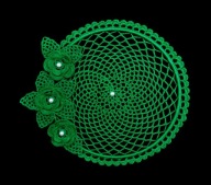 Zawieszka ozdoba na okno szydełkowa 20cm (Z201)