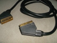 KABEL SCART EURO - scart do scart - 2 metry - Bardzo gruby kabel