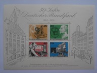 Berlin Zachodni - 50 lat Radia - Mi. bl.4 **