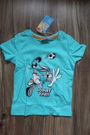 t-shirt NOWY 98 104 Lonney tunes piłka nożna