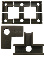 ZESTAW UCHWYTÓW ZACISKÓW STOLARSKICH 4xL 2xT DO PŁYT DESEK 16mm