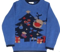 SWETER ŚWIĄTECZNY DZIECIĘCY AKRYL 86/92 KUNIBOO