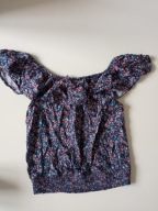 H&M lekka bluzeczka dziecięca z falbanką r 134