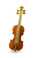 Broszka Skrzypce – elegancki akcent dla miłośników muzyki