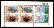 Nowa Zelandia / Mini arkusz 792-794 ( Fauna - życie morskie ) czyste