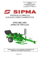 SIPMA OS 7650 GAJA - instrukcja obsługi, katalog części owijarki bel (2017)