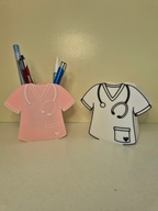 Stojak na długopisy pielęgniarka, lekarz, doktor.