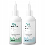 ZESTAW ZOOVETICA EAR EYE CLEANSER PŁYNY DO PIELĘGNACJI OCZU I USZU PSA KOTA