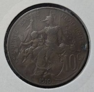 *FRANCJA [0246]*10 centymów 10c 1910 Trzecia Republika Wizerunek Republiki