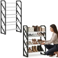 SZAFKA NA BUTY REGAŁ STOJAK ORGANIZER 4 POZIOMY LEKKI METALOWY 58CM