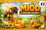 REKLAMA BANER MIÓD PROSTO Z PASIEKI MIODU 100X50 6