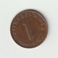 III Rzesza 1 pfennig 1937 E ladny stan
