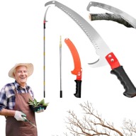 PIŁA TELESKOPOWA DO GAŁĘZI HECKERMANN 5M WYSIĘGNIK STAL NIERDZEWNA MOCNA