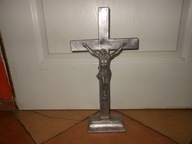 STARY MASYWNY KRZYŻ ALUMINIOWY