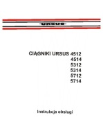 Ursus 4512, 4514, 5312, 5314, 5712, 5714 - instrukcja obsługi ciągników