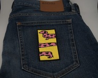 Naszywka Haftowana DŁUGI JAMNIK Pies – 10 x 5,5 cm