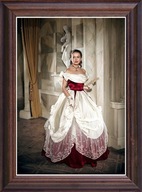 Obraz Danuta Szaflarska portret w drewnianej ramie ze szkłem