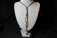 ŁAŃCUSZEK NASZYJNIK STAL CHIRURGICZNA 316L POZŁACANY ZAWIESZKA