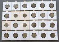 REP. WEIMARSKA 50 PFENNIG 1920-22 RÓŻNE MENNICE W HOLDERACH ZESTAW 24 SZT.