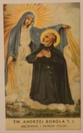 OBRAZEK - ŚW. ANDRZEJ BOBOLA T.J. MĘCZENNIK I PATRON POLSKI - RZADKOŚĆ