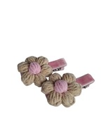 Spinki do włosów szydełkowe kwiatki 2 szt. handmade