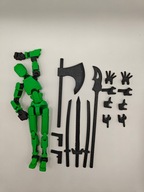 Figurka akcji MINI LEGENDA 'Dummy 13' + 16 akcesoriów - ZIELONY - złożona