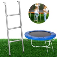 DRABINKA Do TRAMPOLINY 96 cm Relaxdays 3-STOPNIOWA STALOWA UNIWERSALNA