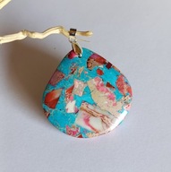 Wisior z naturalnym jaspisem srebro 925