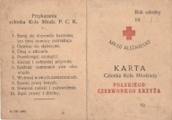Karta Członka Koła Młodzieży PCK 1947-48