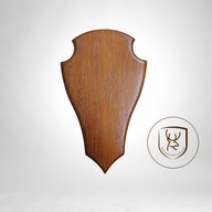 Deska pod poroże kozła, dąb, 24x15cm