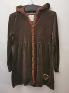 CARLA F TUNIKA SUKIENKA ROZ.S\M BOHO HIPPIE AKSAMITNA