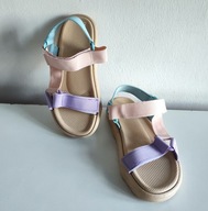 Sandałki dziewczęce na lato 33 regulacja na rzepy