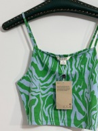 245 nowa bluzka top casual zebra lato upał wakacje plaża MONKI M zaap