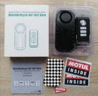 ALARM Motocykl Bezprzewodowy Skuter Quad + Gratisy