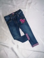 F&F __ŚLICZNE SPODNIE RÓŻE__18/24m-ce