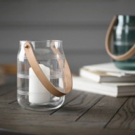 KAHLER Kähler DUŻY LAMPION DENMARK OMAGGIO HAND MADE glas UNIKAT