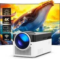 Projektor LED HY450 8K 4K 1080P ANDROID TV WIFI BT Głośniki 700ANSI