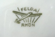 III Rzesza KWADRATOWA PATERA z KANTYNA wczesne LUFTWAFFE : FELDA RHON