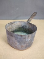 Sygnowany stary rondel miedziany