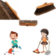 ZAMIATACZ MIOTŁA SZCZOTKA 27 CM ROZWARSTWIONE WŁOSIE SKUTECZNE ZAMIATANIE